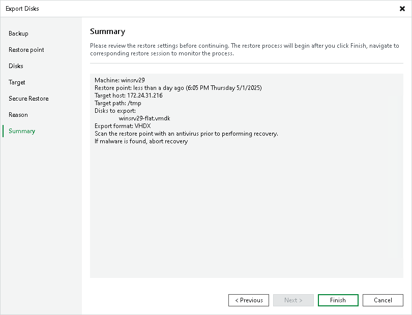Step 8. Finish Working with Wizard