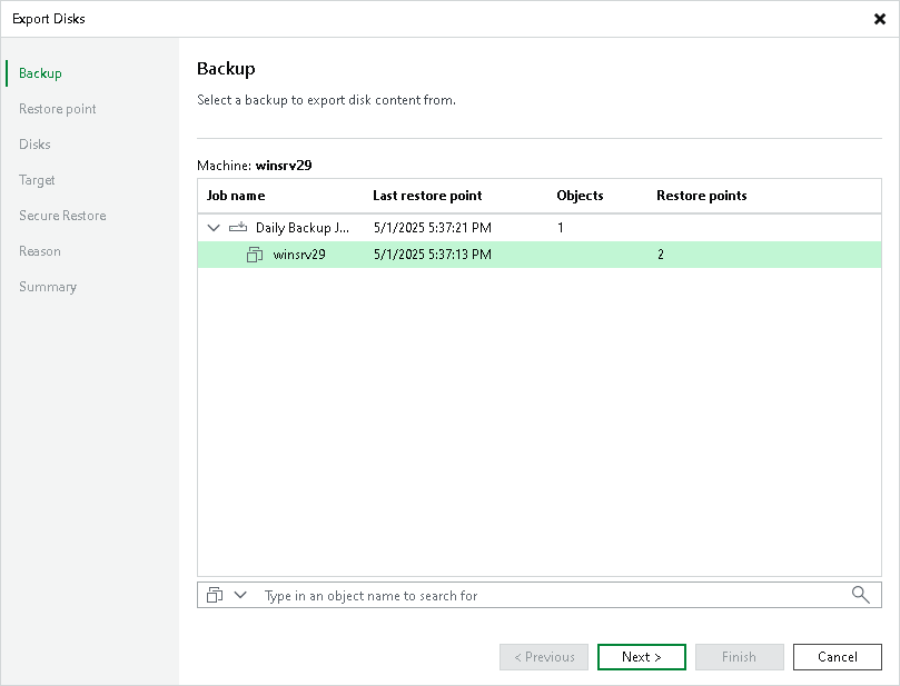 Step 2. Select Backup