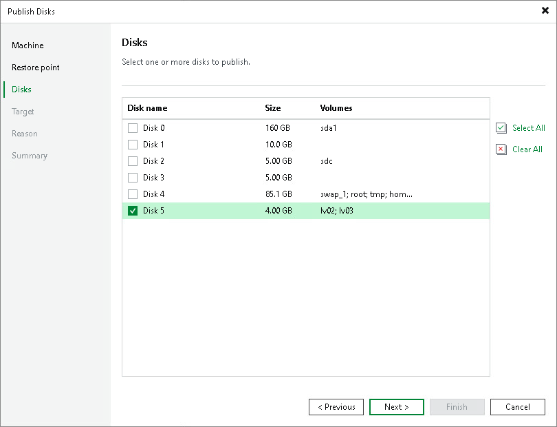 Step 4. Select Disks