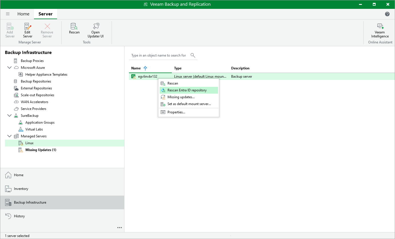 Rescanning Microsoft Entra ID Repository