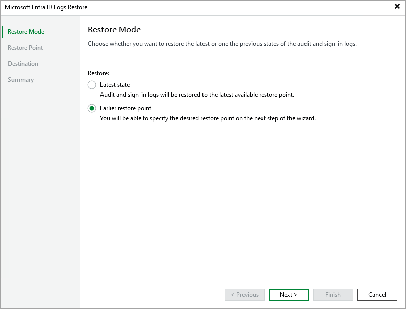 Select Mode Step 3. Select Restore Mode