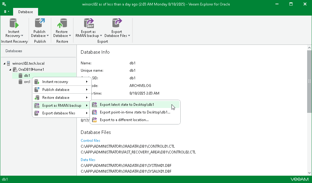Exporting Latest State