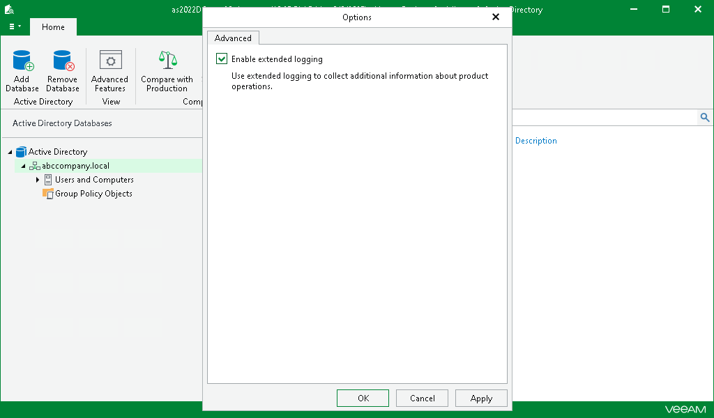 Enabling Extended Logging