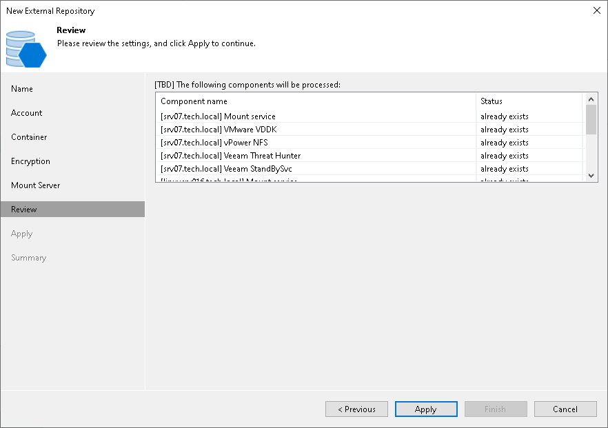 Step 7. Review Properties and Components