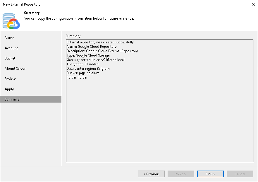 Step 8. Finish Working with Wizard 