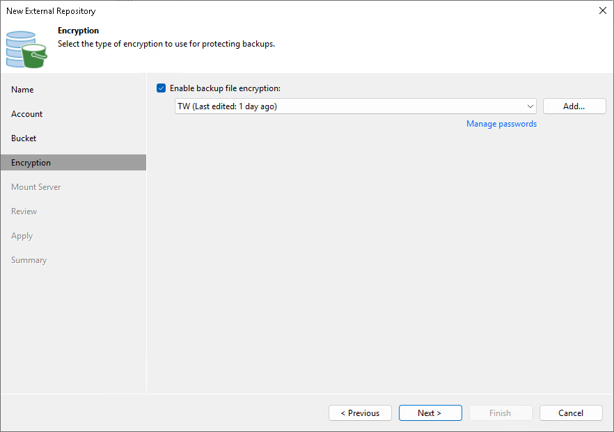 Step 5. Enable Data Encryption
