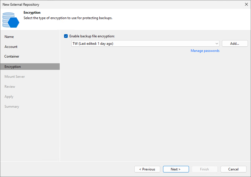 Step 5. Enable Data Encryption