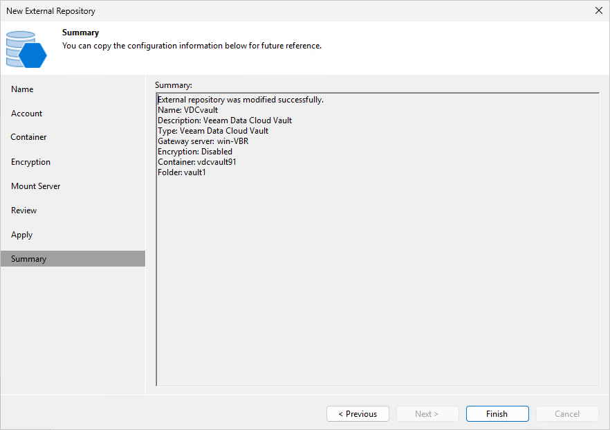 Step 9. Finish Working with Wizard