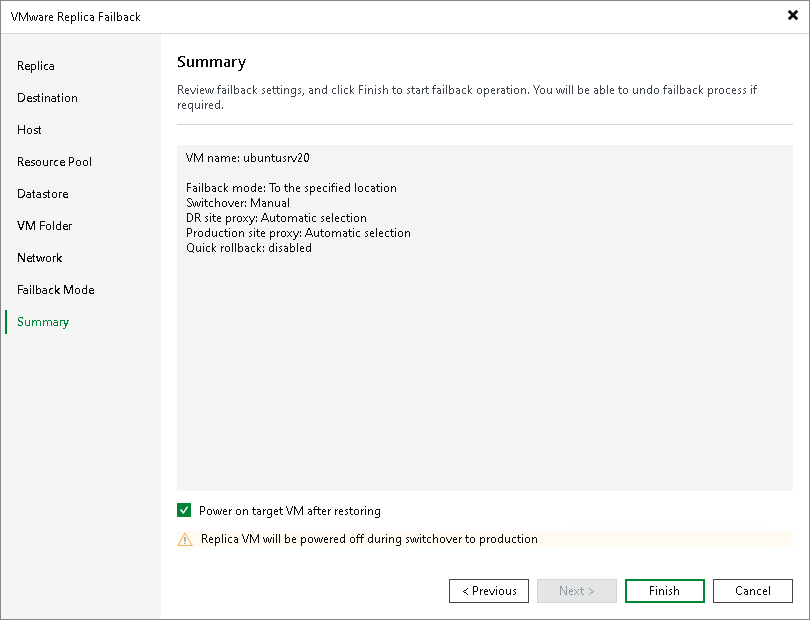 Step 11. Review Summary and Finish Working with Wizard