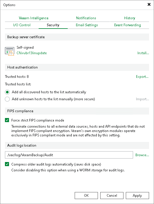 FIPS Compliance