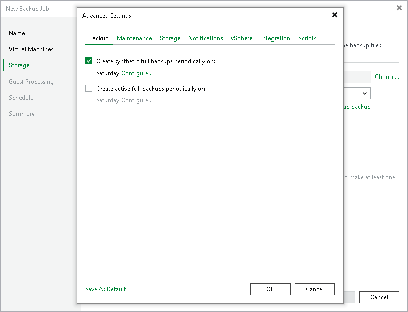 Forward Incremental Backup