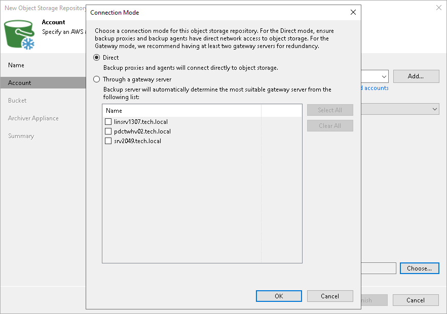 Step 2. Specify Object Storage Name
