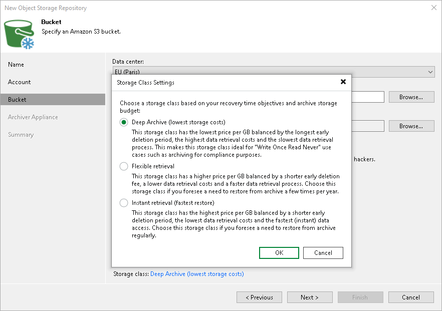 Step 4. Specify Object Storage Settings