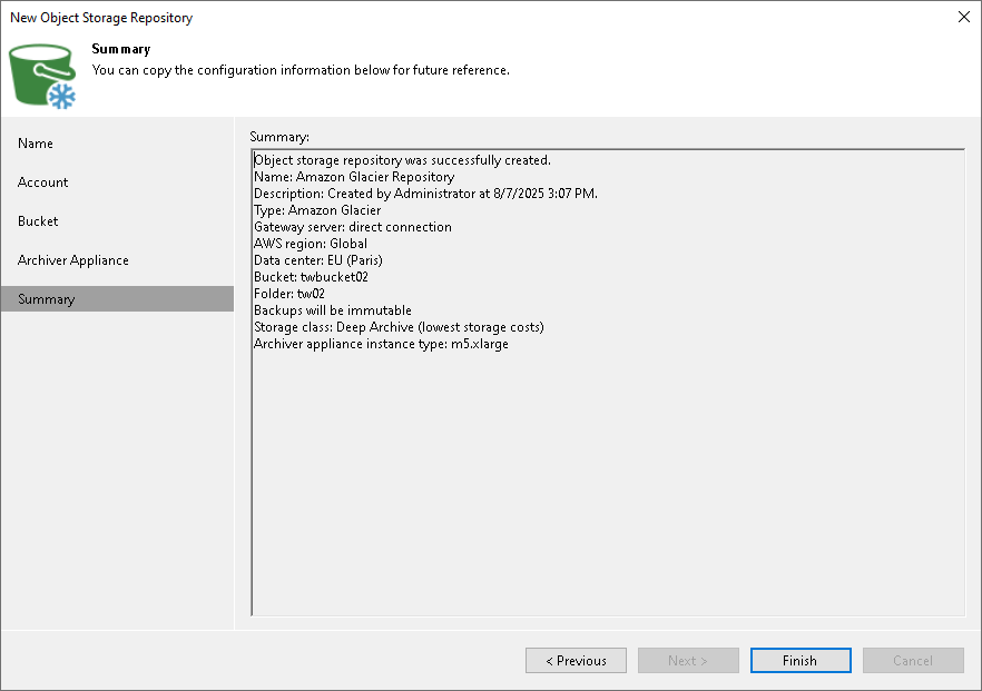 Step 6. Finish Working with Wizard