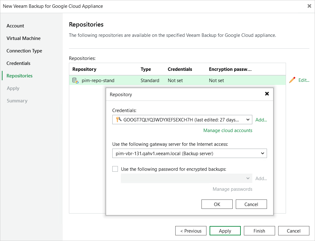 Step 7. Configure Repository Settings