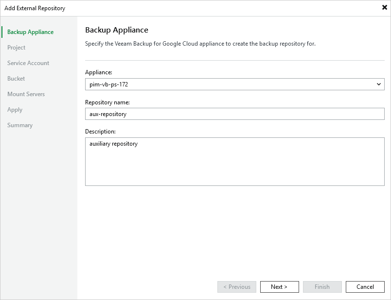 GCP Repository - Repository details