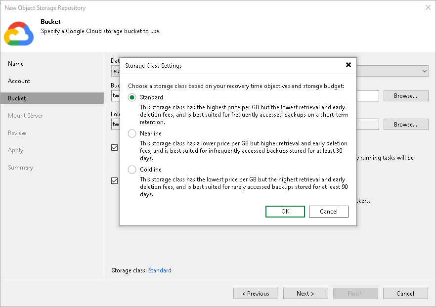 Step 4. Specify Object Storage Settings