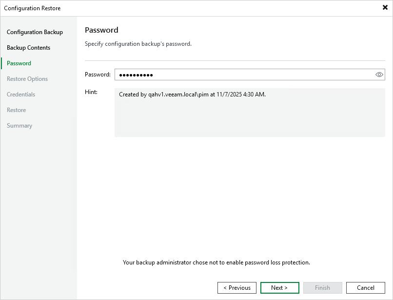 Step 4. Specify Password