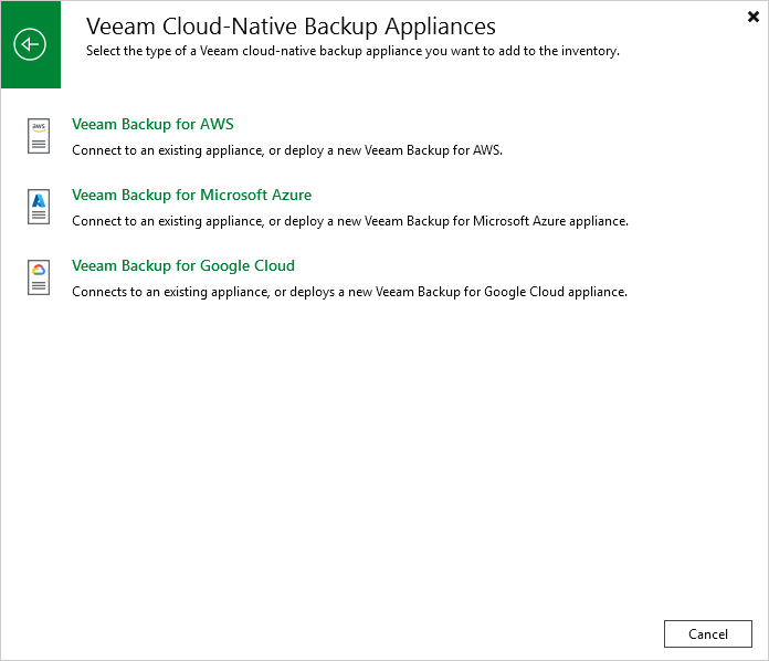 Step 1. Launch New Veeam Backup for Google Cloud Appliance Wizard