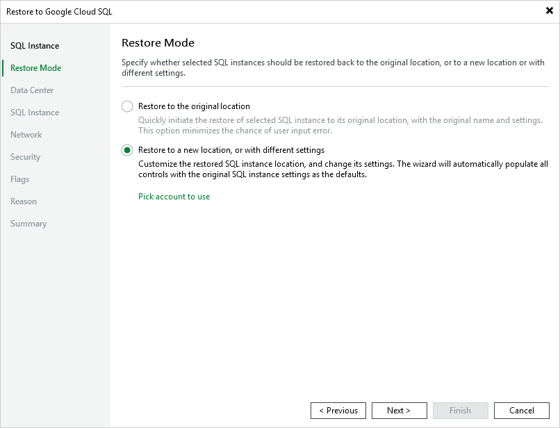 Step 3. Choose Restore Mode