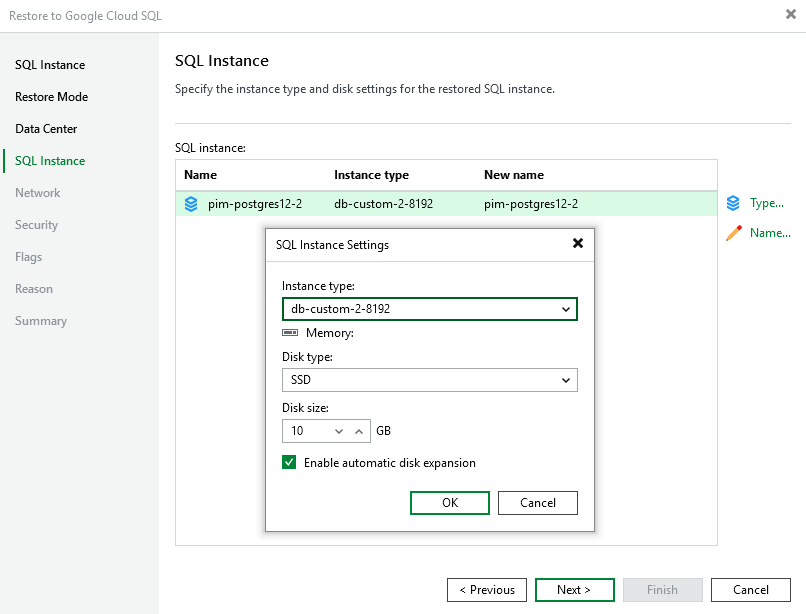 Step 5. Specify Instance Type and Name
