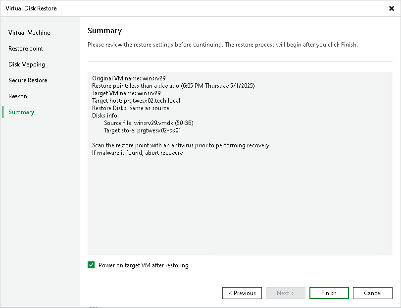 Step 7. Finish Working with Wizard