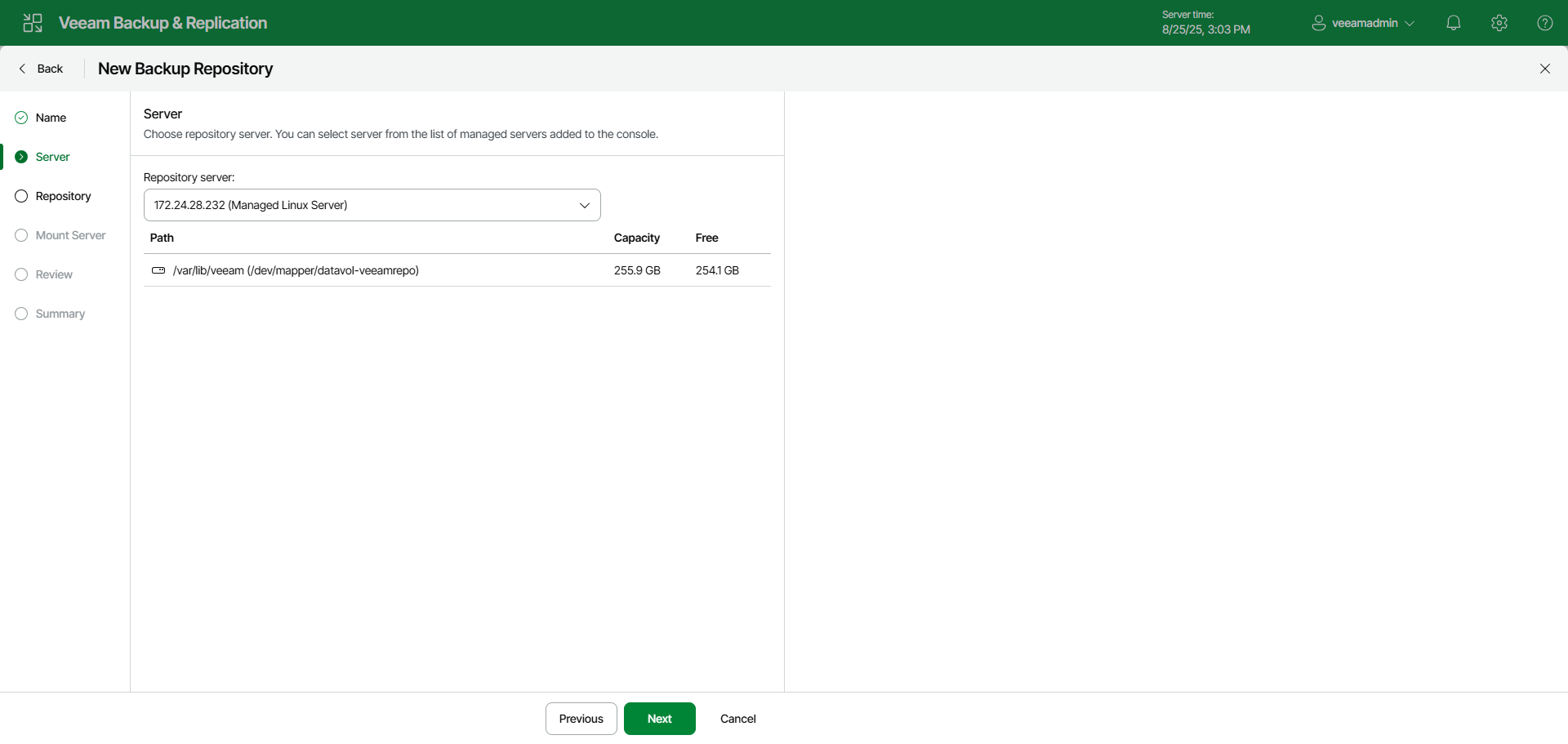 Step 3. Specify Server Settings