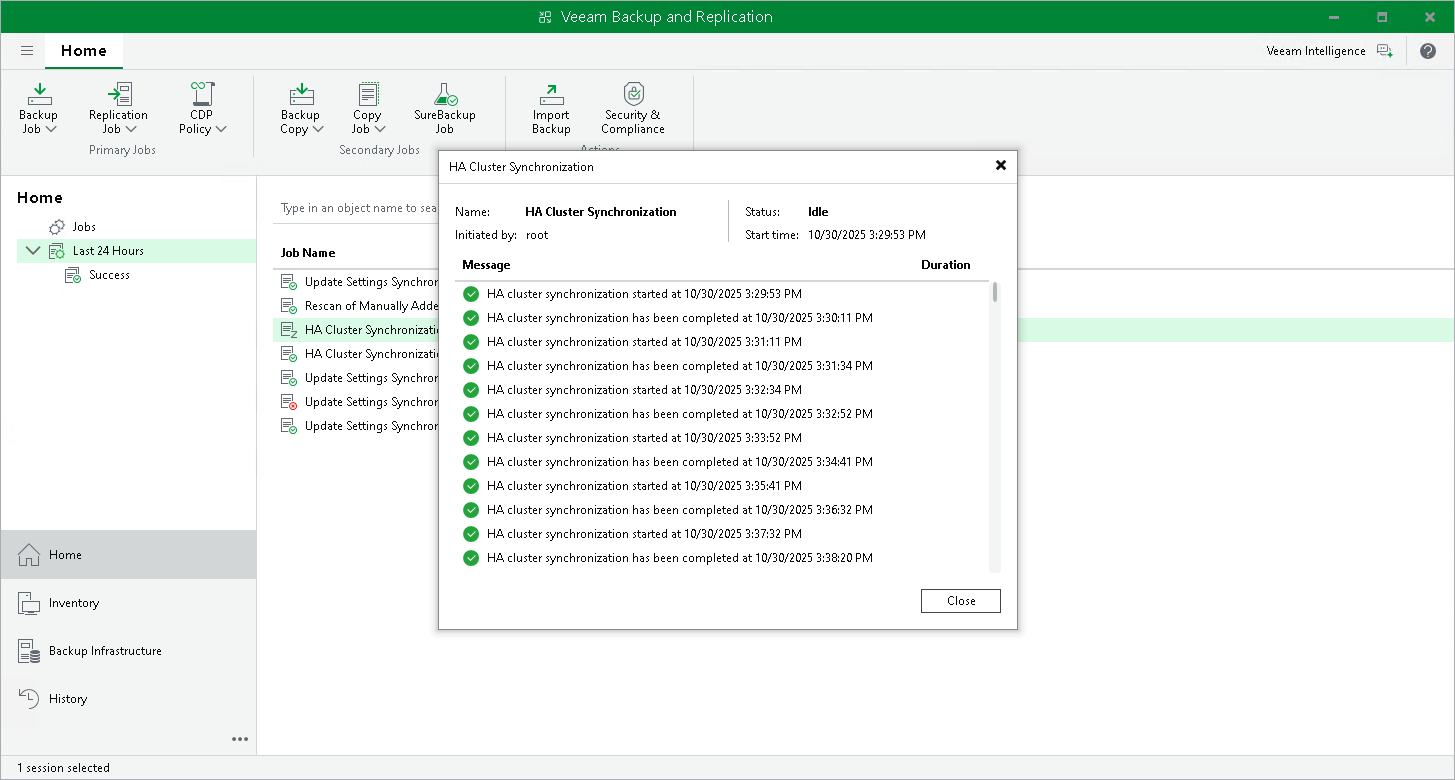 Viewing Session Statistics and Results