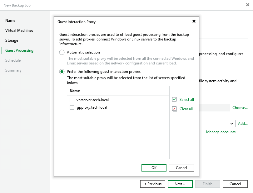 Step 5c. Choose Guest Interaction Proxy
