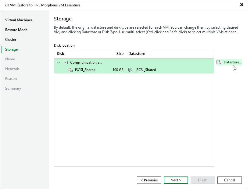 Step 5. Select Storage