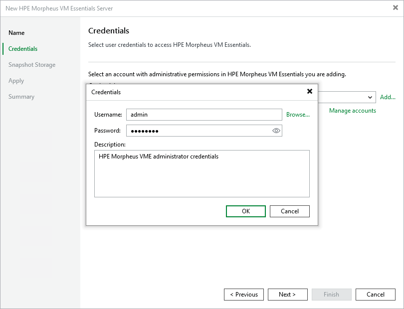 Step 3. Enter Credentials
