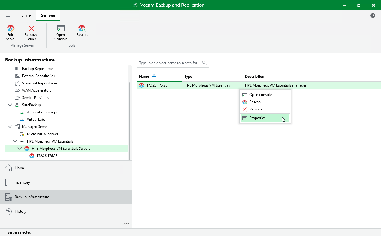 Editing PVE Server Properties