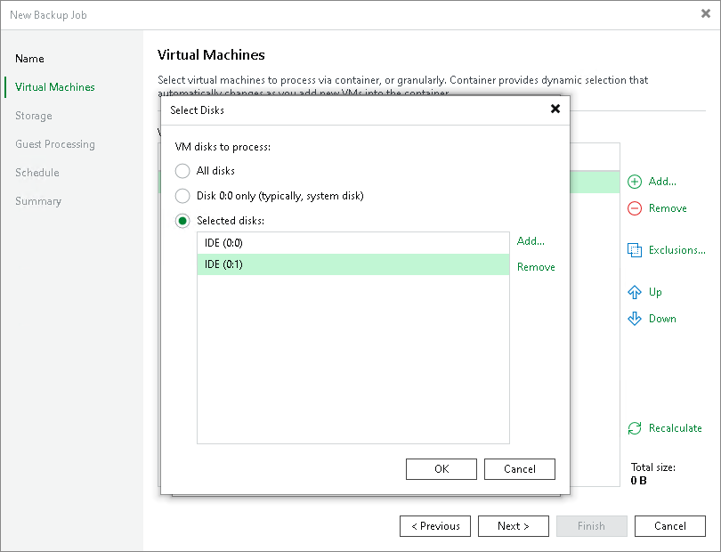 Step 4. Exclude Objects from Backup Job