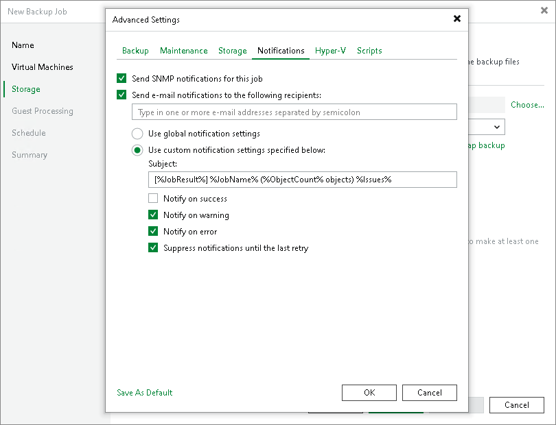 Notification Settings