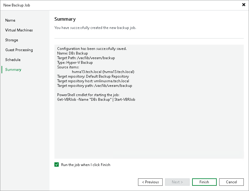 Step 12. Finish Working with Wizard