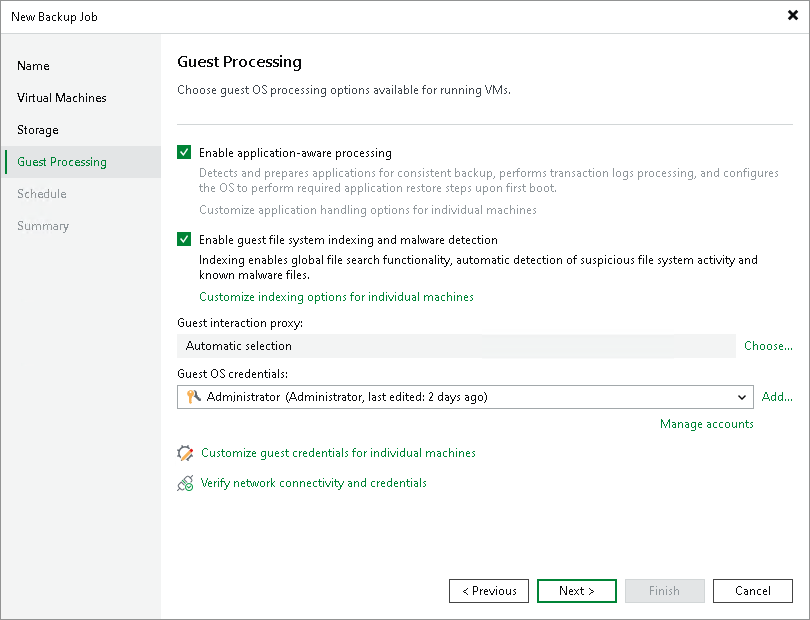 Step 10. Specify Guest Processing Settings