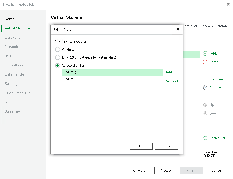 Step 5. Exclude Objects from Replication Job