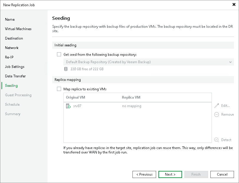 Step 13. Define Seeding and Mapping Settings