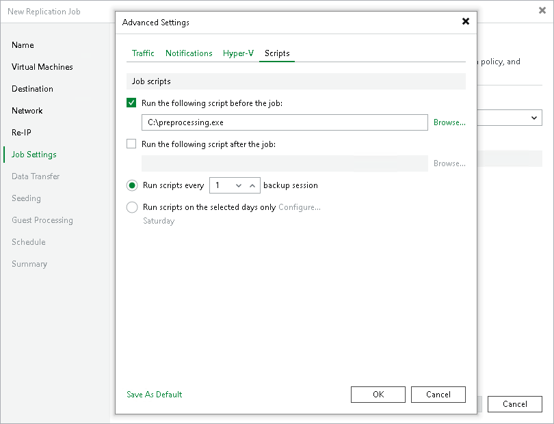 Script Settings