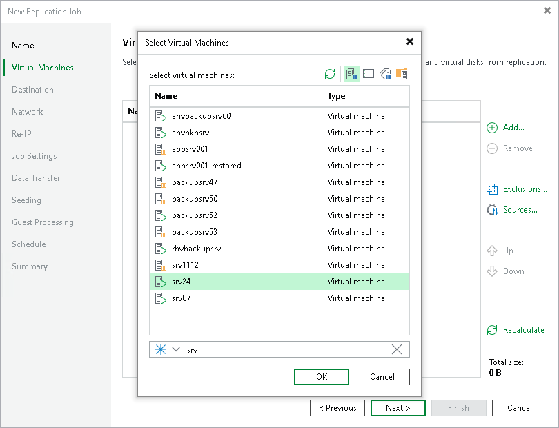 Step 3. Select VMs to Replicate