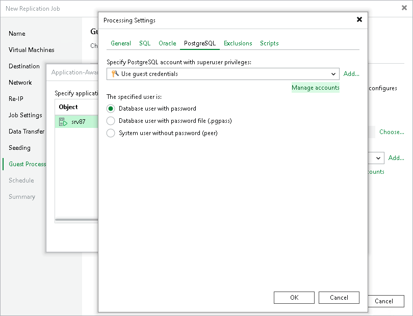 PostgreSQL Settings