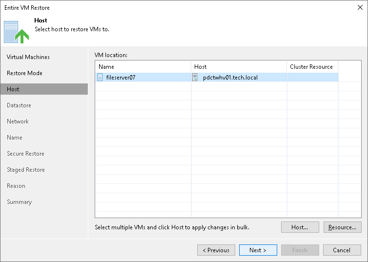 Step 5. Select Target Hosts