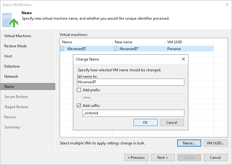 Step 8. Change VM Names and UUIDs