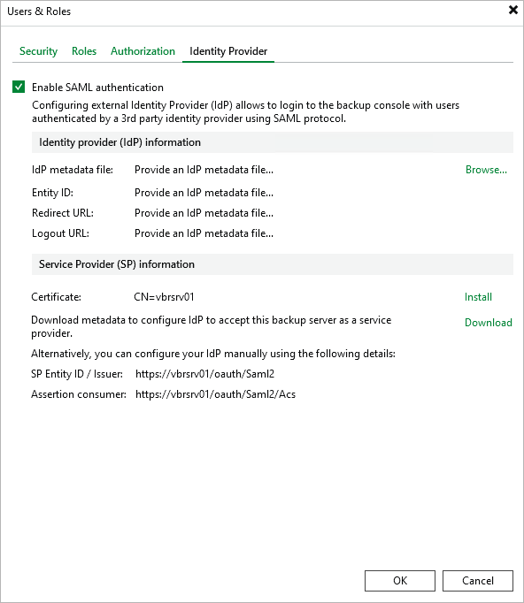 Configuring SAML Authentication for Microsoft Entra ID