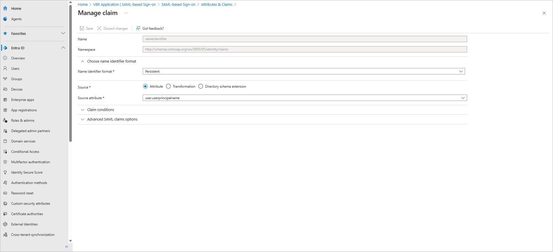 Configuring SAML Authentication for Microsoft Entra ID