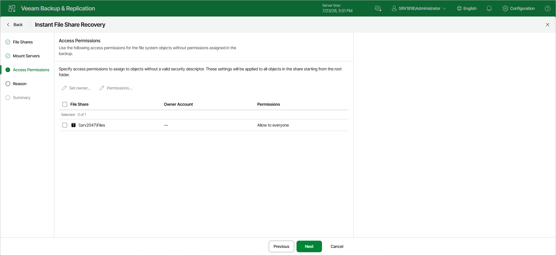 Step 4. Specify Access Permissions
