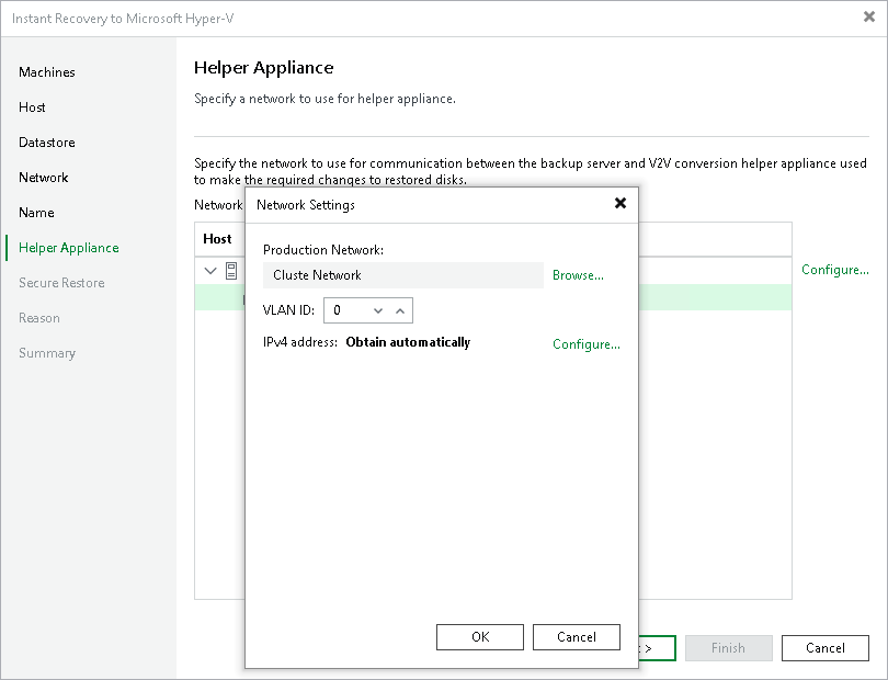 Step 9. Configure Helper Appliance
