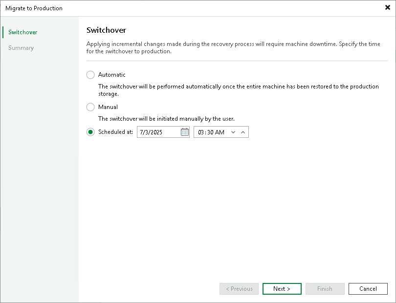 Step 11. Finalizing Instant Recovery to Microsoft Azure