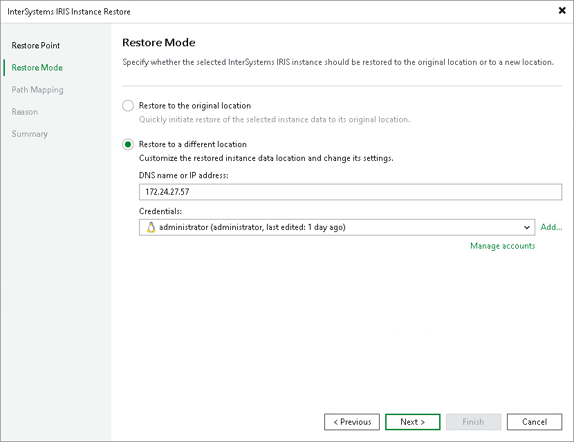 Step 3. Choose Restore Mode
