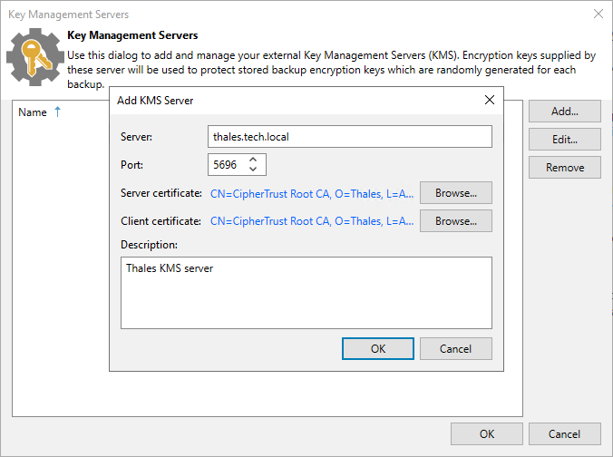 Adding KMS Server